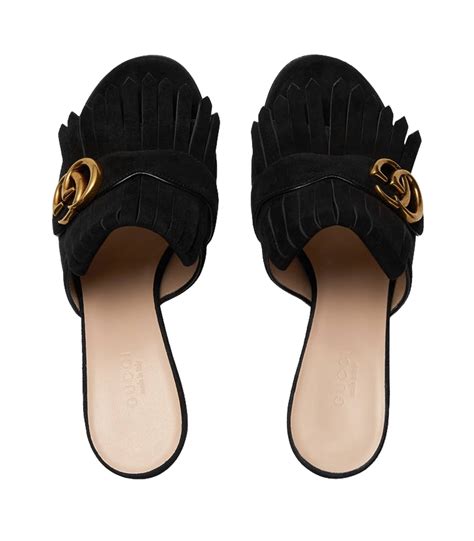 gucci marmont mules black